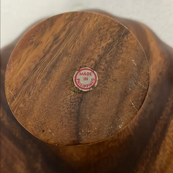 Wooden MCM Fruit Bowl Decor - Picture 5 of 14